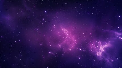 Naklejka premium Mesmerizing Purple Galaxy Starscape with Glowing Celestial Constellations Stunning Cosmic Artwork Showcasing the Mysteries of the Universe