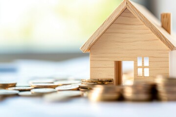 Real estate investment strategy building a sustainable wooden house in a suburban environment