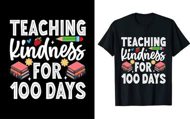 100th day of school t shirt design