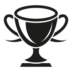 Logo of a Cup Silhouette Set Against a White Background