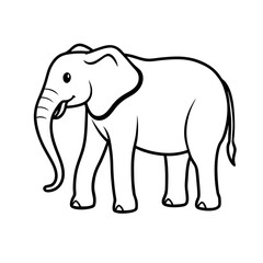 elephant isolated on a white background