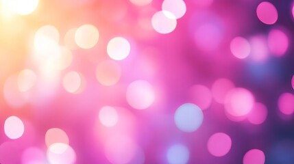 Soft pink abstract bokeh lights with gentle blur effect on minimal background