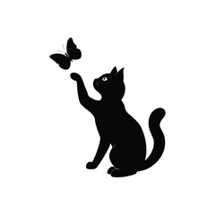 playful cat batting.eps