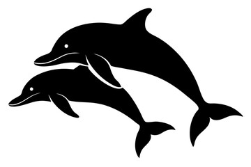 dolphin jumping isolated on white