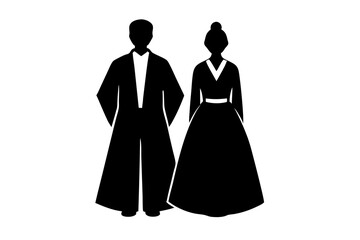 silhouette of a couple