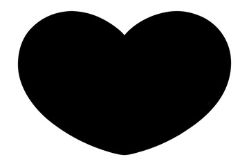 heart on black background