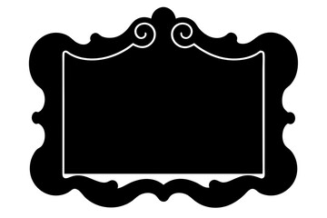 frame on a white background