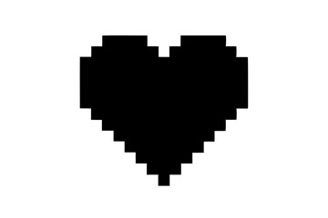 Obraz premium pixel heart pixel art