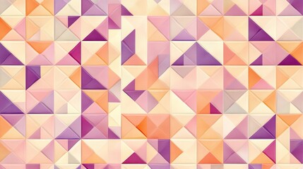 Obraz premium Abstract Geometric Pattern Pastel Triangles