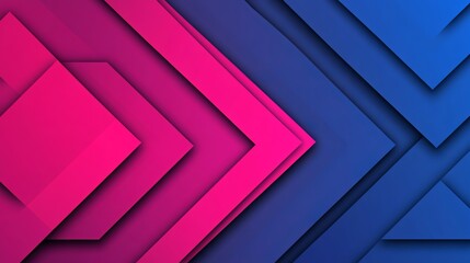 Obraz premium Abstract Geometric Pink Blue Arrow Design Background