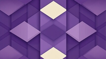 Obraz premium Abstract Geometric Purple and Beige Pattern Design
