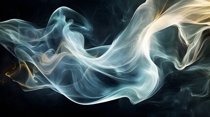 Obraz premium Softly curving lines that flow together in a graceful pattern of fluid movement and energy