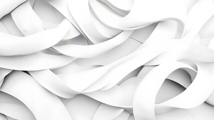 Fototapeta premium Elegant curved lines in fluid motion twisting and intertwining in a soothing rhythmic pattern