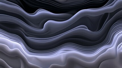 Obraz premium Abstract Gray Wave Pattern Design Background