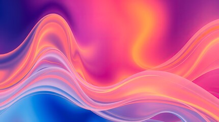 A colorful abstract design with dynamic waves and vibrant energy, representing creativity and modern art