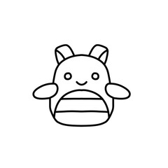 doodle line backpack