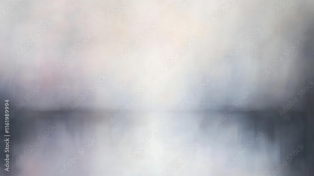 Leinwandbilder Exploring the depth of blurred reflections that evoke human emotions and thoughts in a serene environment. Generative AI