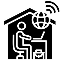 Remote Work Icon