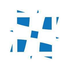 four corners lucky logo symbol icon