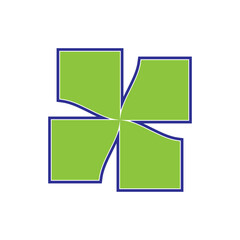 four leaf clover logo symbol