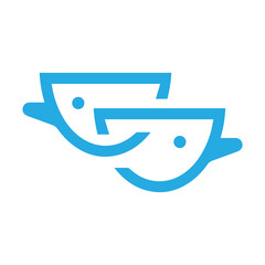 twin brothers logo symbol icon