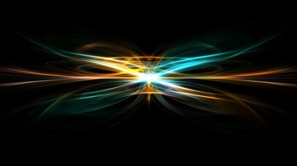 Abstract Light Energy Flowing Symmetrical Design
