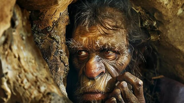 Ancient humanity: presenting prehistoric life with primitive man at the center, capturing daily routines, interactions, and the simplicity of life before modern advancements changed the world.