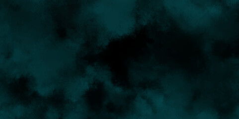 abstract cloud and vapor texture background. Black and Green smoke aquarelle smudge illustration smooth grungy smokey light pastel colors ink glow. Teal color powder explosion .	
