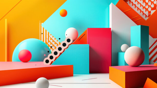 Creative web banner design, bold typography, eye-catching layout for modern branding