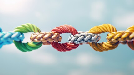 Empowered by Unity: Community Support and Collaboration through Teamwork and Diversity with Strength in Partnership and Connection by Rope