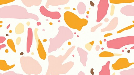 Abstract Pastel Shapes Seamless Pattern Design