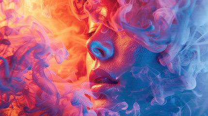 Dynamic advertising banner visuals, vibrant colors, appealing for digital audiences