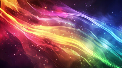 Obraz premium Dynamic banner background visuals, vibrant colors, appealing for digital audiences