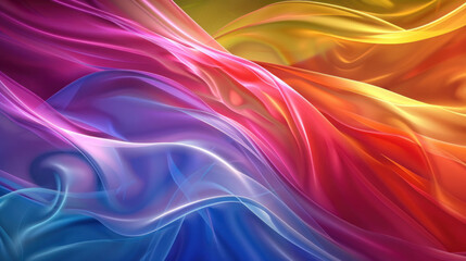 Fototapeta premium Dynamic banner graphic visuals, vibrant colors, appealing for digital audiences