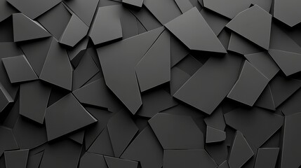 Fototapeta premium Abstract Black Geometric Shapes Background