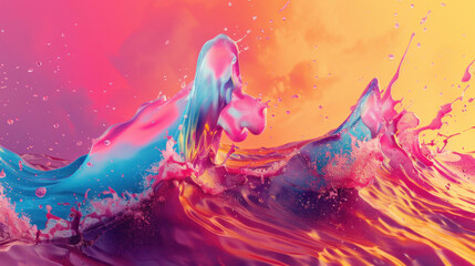 Dynamic online banner visuals, vibrant colors, appealing for digital audiences