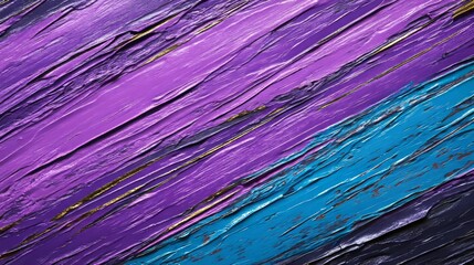 Fototapeta premium Abstract Purple and Teal Impasto Painting