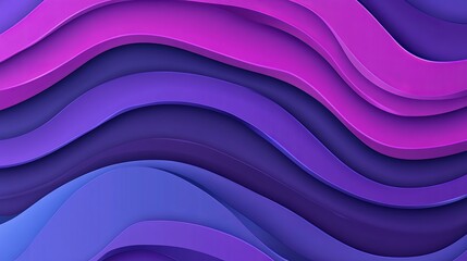 Fototapeta premium Abstract Purple Blue Wave Layers Design