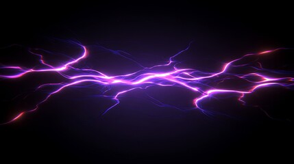 Fototapeta premium Abstract Purple Electric Energy Plasma Burst