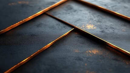Matte Dark Gray Background with Copper and Bronze Lines
