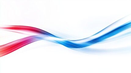 Abstract Red and Blue Wave Design Background