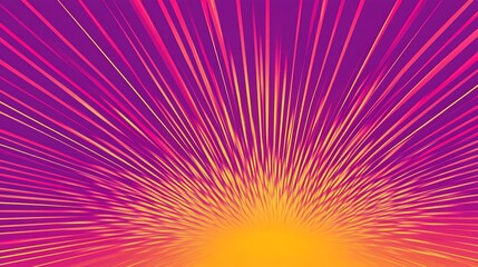 Obraz premium Abstract Radiating Lines in Vivid Pink and Orange Hues