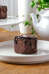 chocolate brownie on a plate