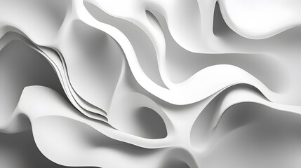 Flowing curves crossing over angular shapes creating a stunning abstract pattern of motion and precision