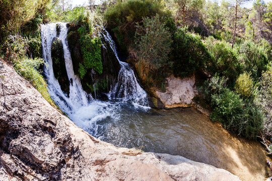 Waterfall of Los pradillos in Letur Albacete