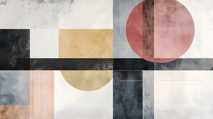 Fragments of diverse textures and colors fusing into a harmonious and balanced image