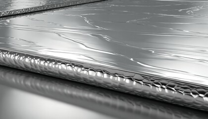 Glossy silver metal texture with clean reflections
