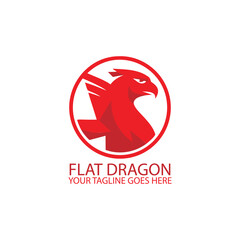 Flat Dragon Logo
