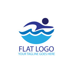 Fototapeta premium Swimming sport Logo