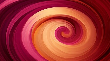 Obraz premium Abstract Swirling Spiral in Warm Hues